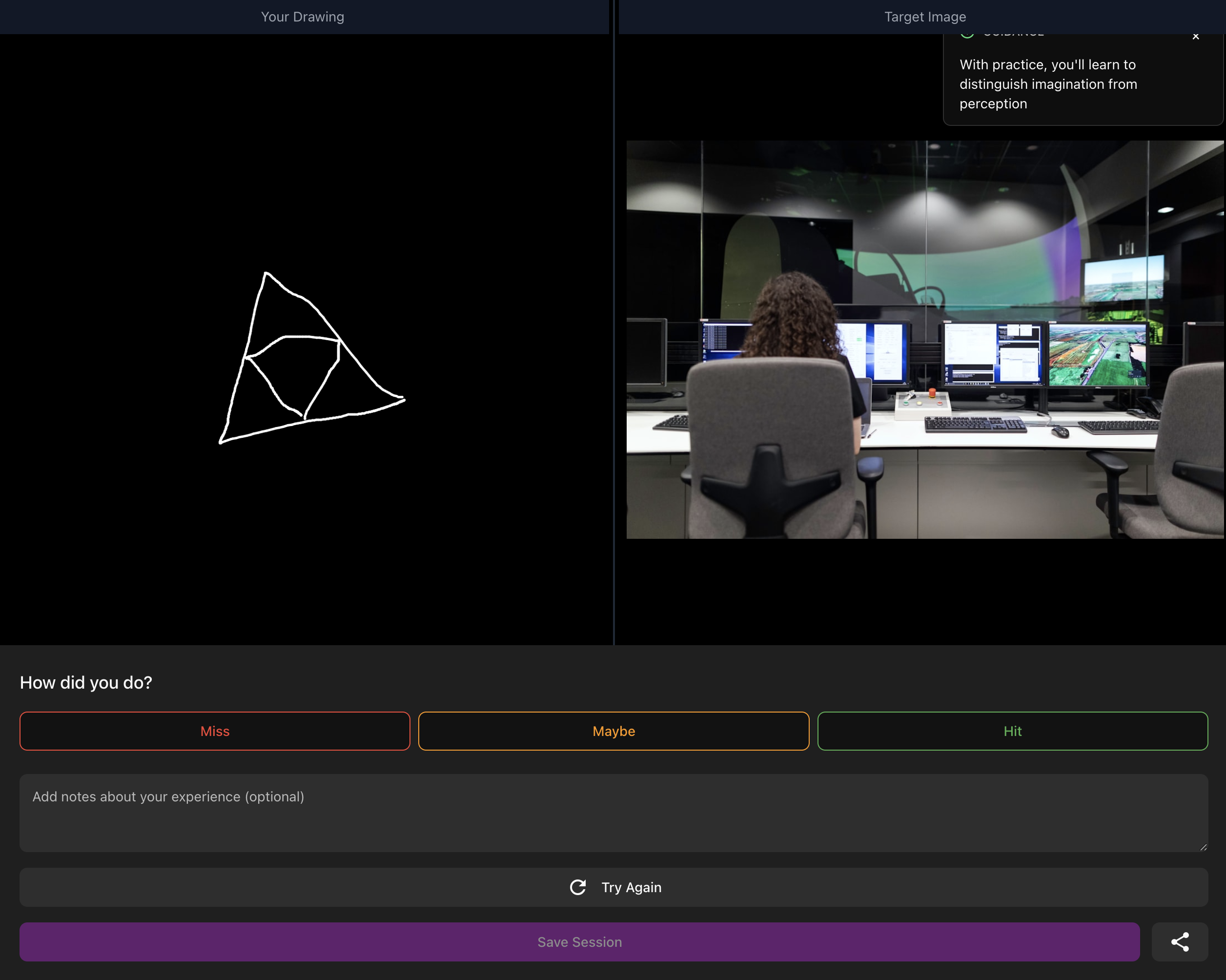 PsiSketch Session View